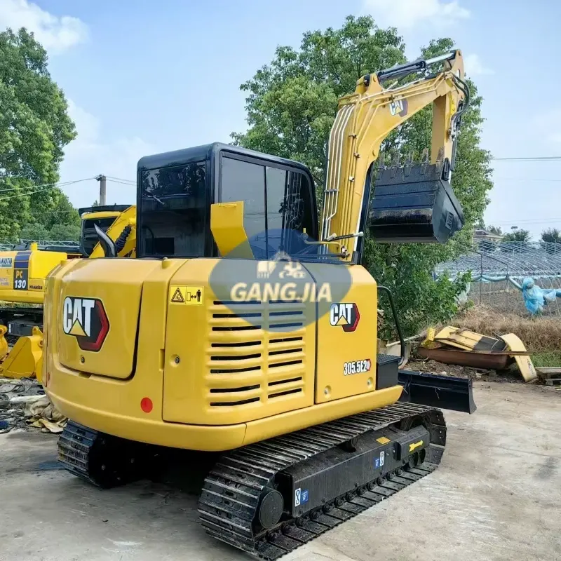 Second-hand CAT305.5E Compact Crawler Excavator Low Price Global Supply