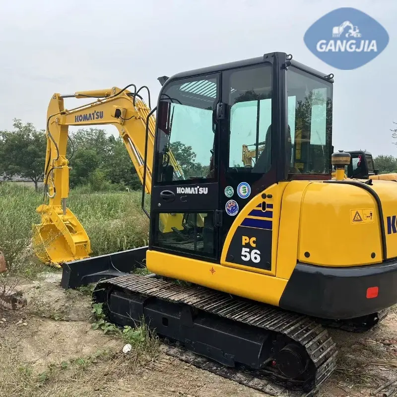 Competitive Price Komatsu PC56-7 Mini Excavator Used Agricultural Equipment