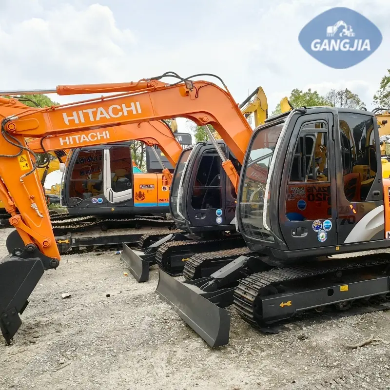 Good Condition Used ZX70-5A Small Crawler Excavator Construction Equipment