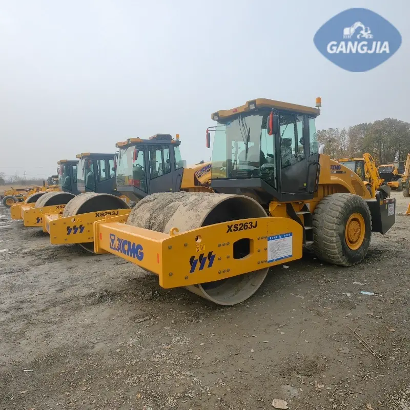 Hot Sale XCMG XS263 Vibratory Roller 185k Low Price Construction Machinery Global Supply