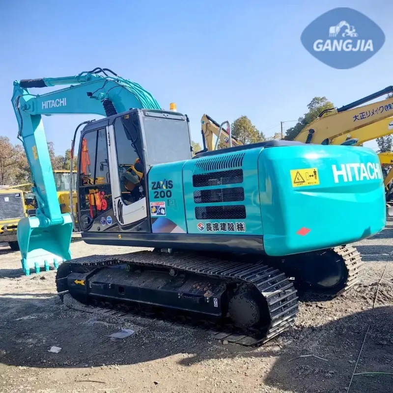 Low Price Used Hitachi ZX200-5G Heavy Crawler Excavator Construction Equipment