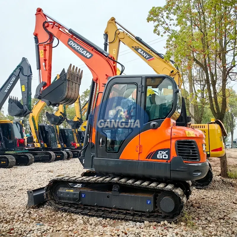 Original DOOSAN DX60 Mini Hydraulic Used Excavator High Cost Performance