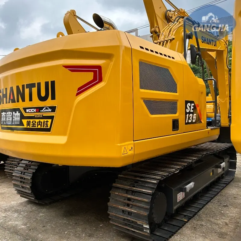 SHANTUI SE135 Medium Crawler Excavator Stock Machinery Engineering Solution Supplier