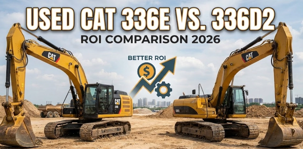 Pelle hydraulique CAT 336E d'occasion ou 336D2 : quelle pelle lourde offre le meilleur retour sur investissement en 2026 ?