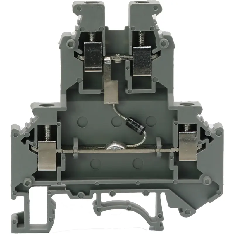 JWD1-4-2 DT-S-X Screw Type Double Layer Unidirectional Conducting Din-Rail TB