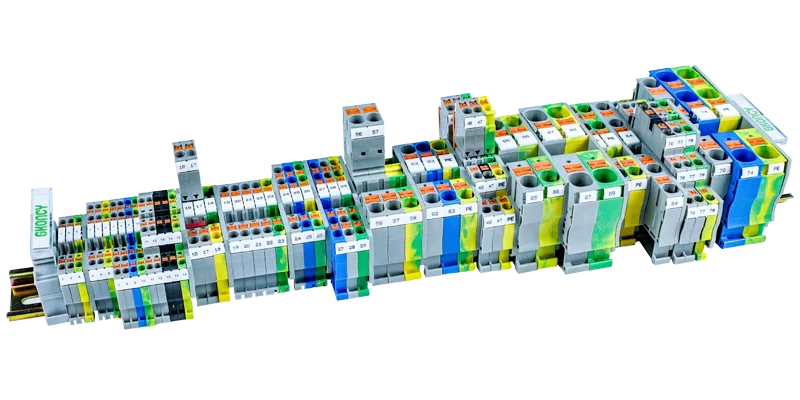 push in DIN rail TB