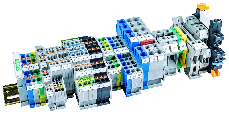 durable DIN rail terminal blocks