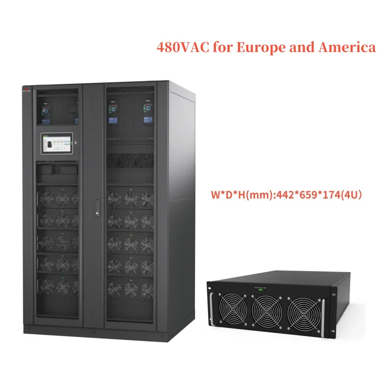 GTM-60HV Series 60~720kVA Modular UPS 480V 240/360/500/600/720kVA