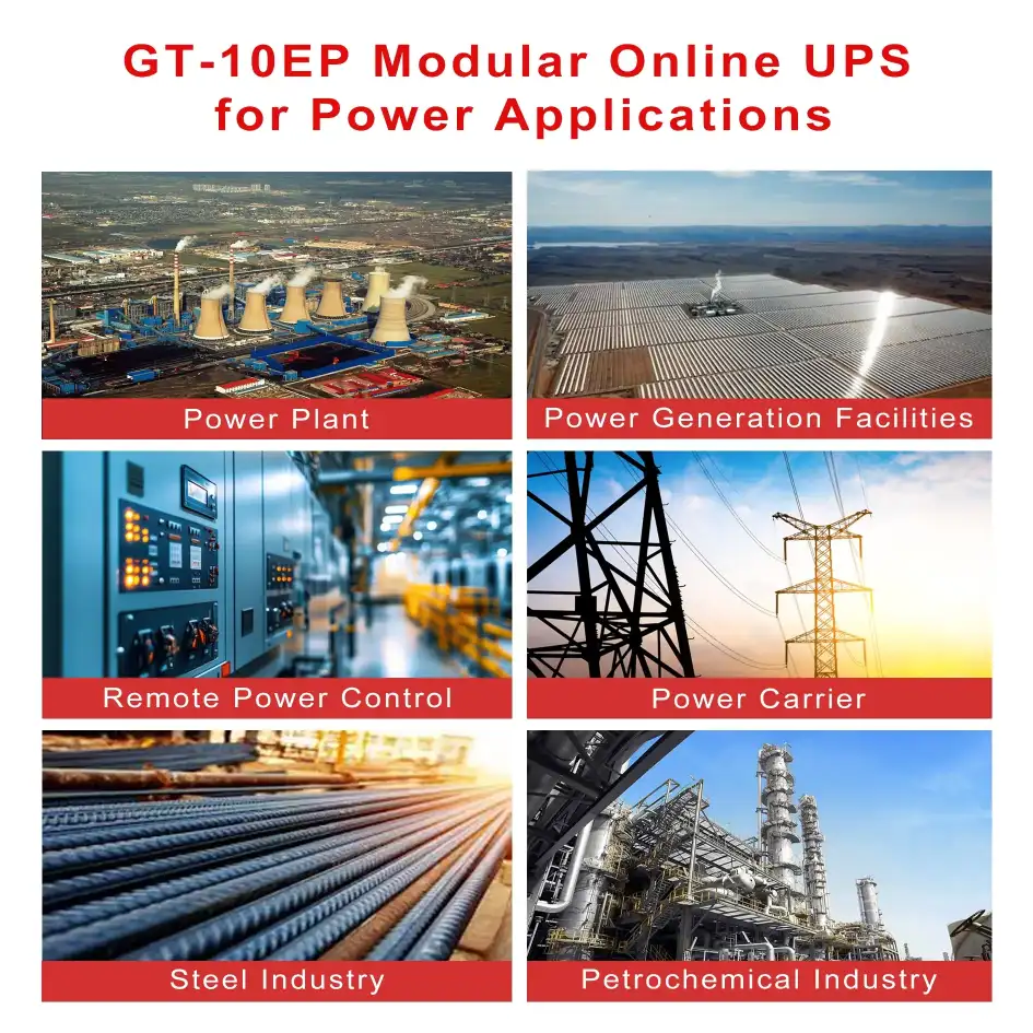 Модульный онлайн-ИБП GT-10EP для электроэнергетических приложений GOTTOGPOWER UPS
