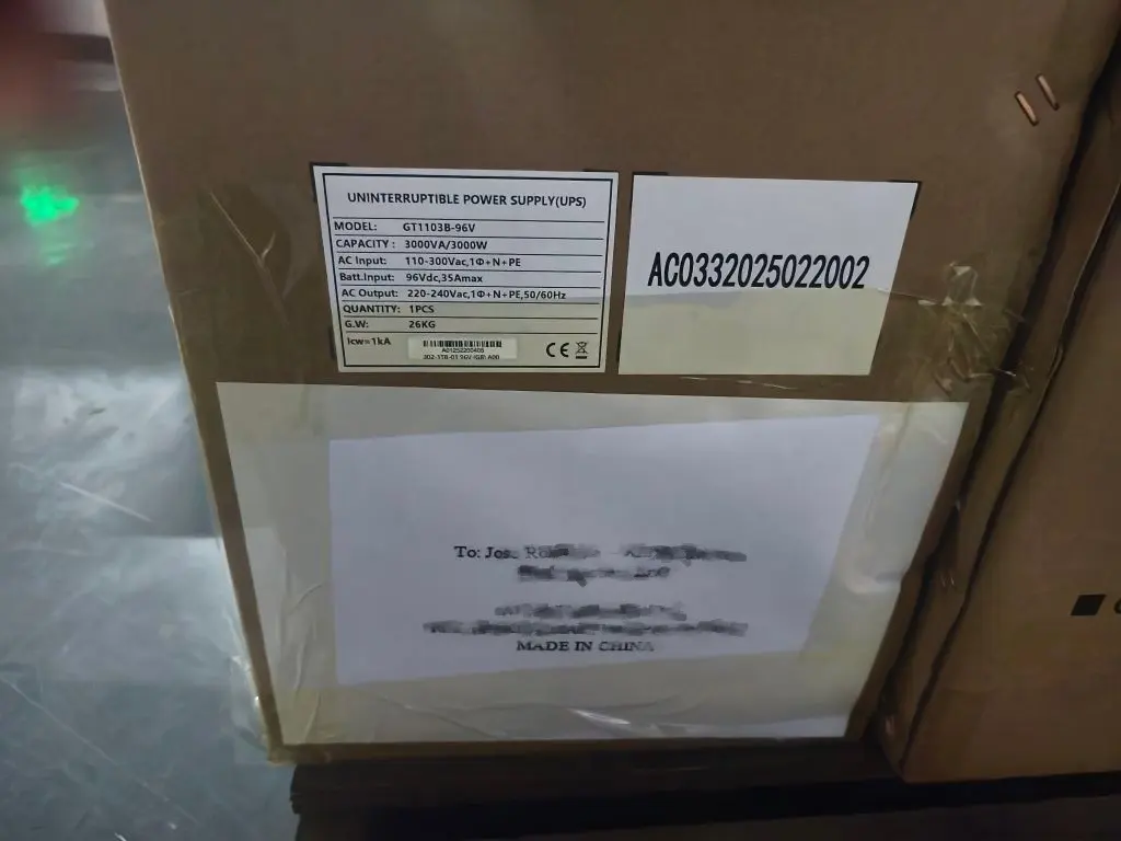 GT1103B 3kVA UPS for a Small Business in Cairo 2 ИБП GT1103B 3 кВА для малого бизнеса в Каире