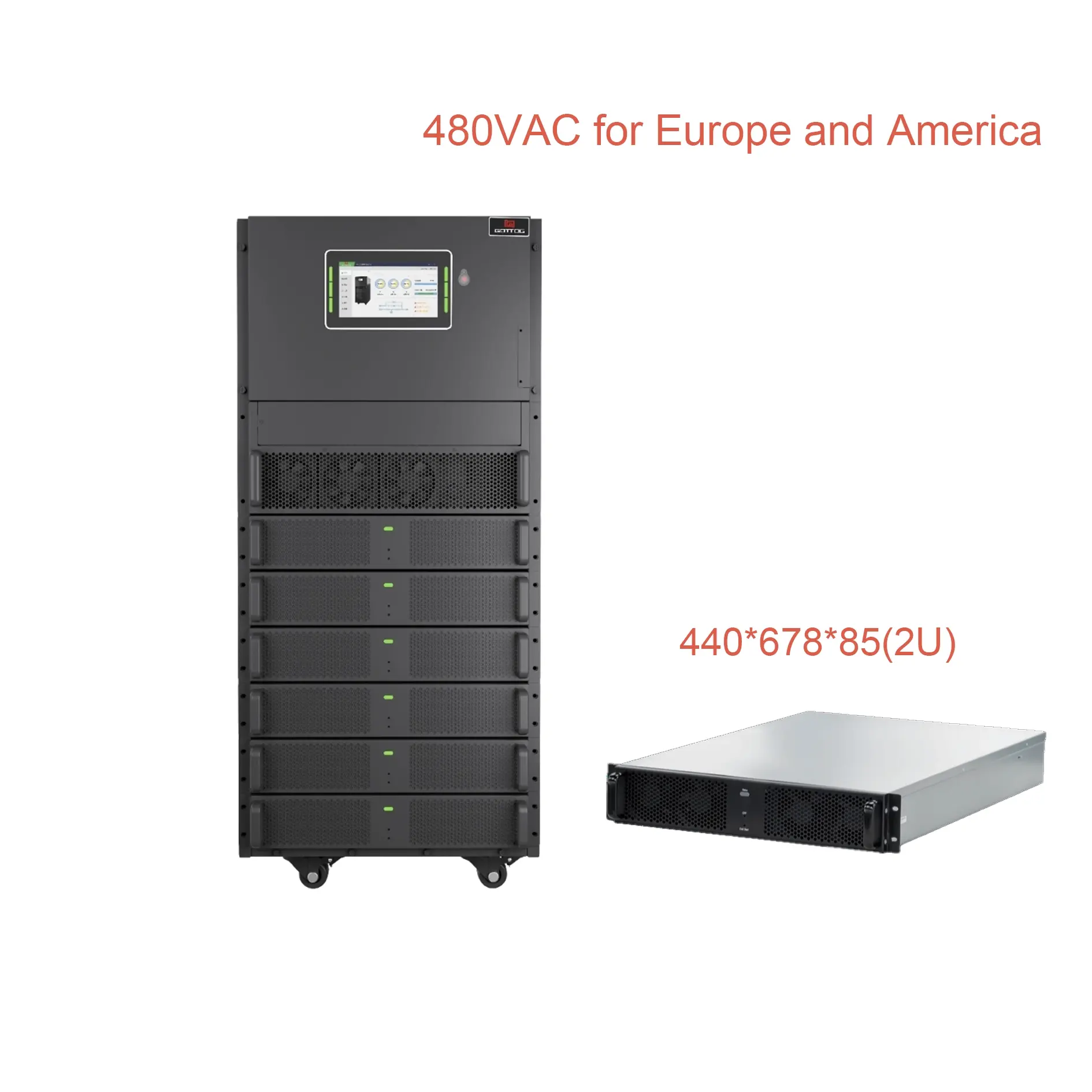 GTM-30HV Series 30~300kVA Modular Online UPS 480V 120/180/300kVA