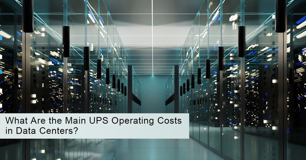 Quais são os principais custos operacionais de um sistema UPS em data centers?