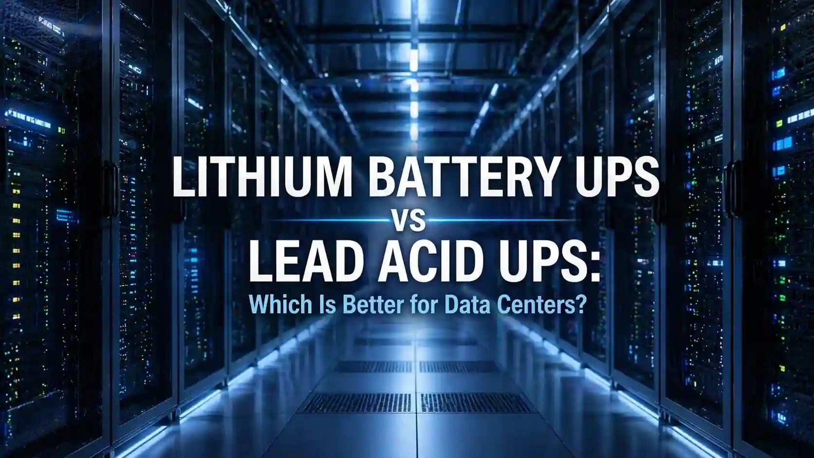 Lithium Battery UPS vs Lead Acid UPS_ Which Is Better for Data Centers_GOTTOGPOWER