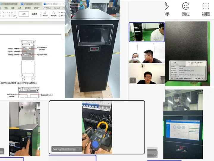 Sistema UPS Torre GOTTOGPOWER de 10kVA com treinamento e comissionamento remotos para uma empresa de logística no Camboja.