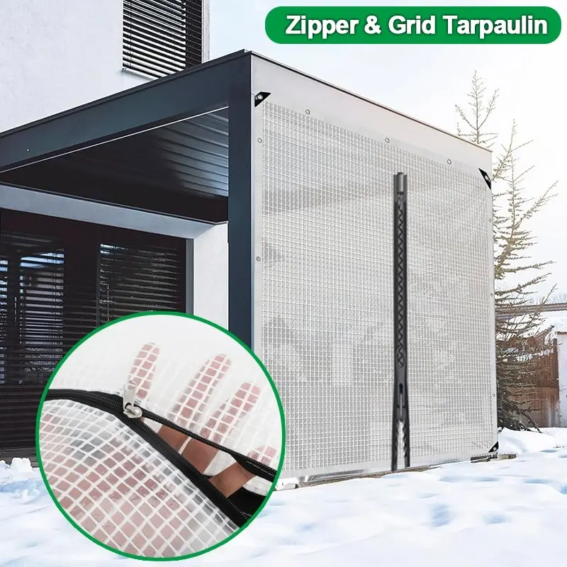PE Grid Tarpaulin with Zipper Manufacturer