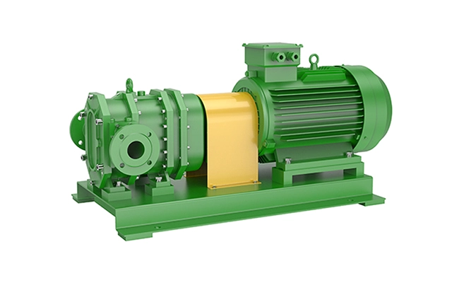 Rotary lobe pump for industrial wastewater