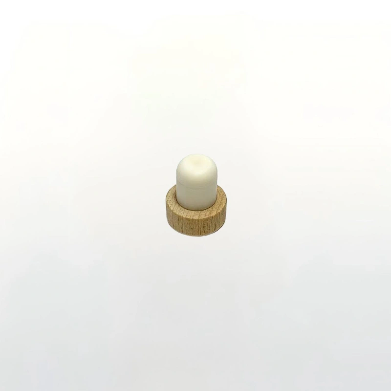 250ml Round Gin Glass Bottle With Wooden Cork Cap
