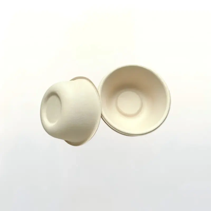 300ml Eco-Friendly Natural Bamboo Fiber Round Bowl