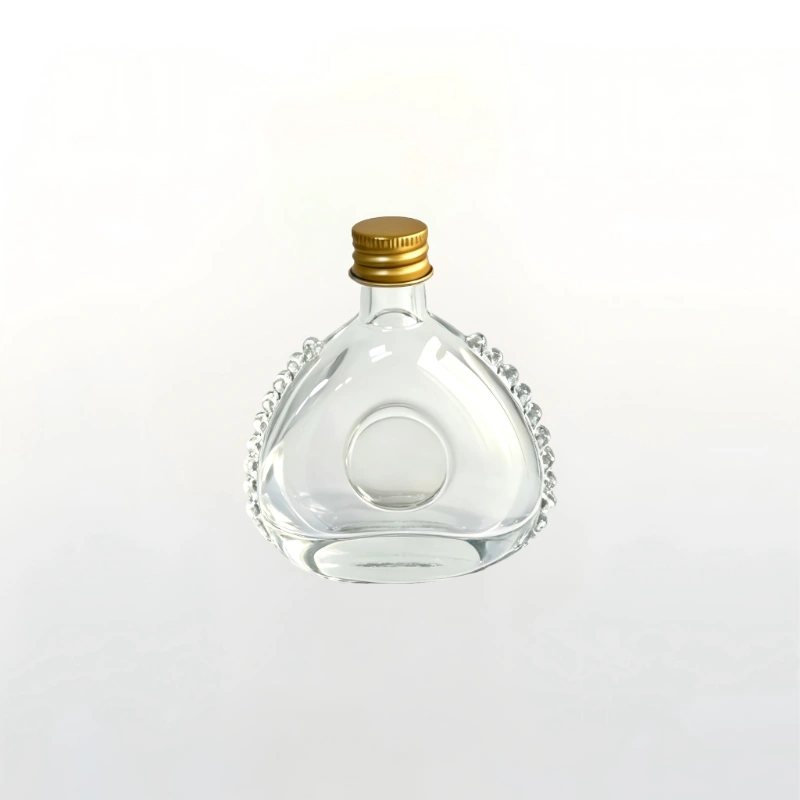 60ml vintage spirits glass bottle front view