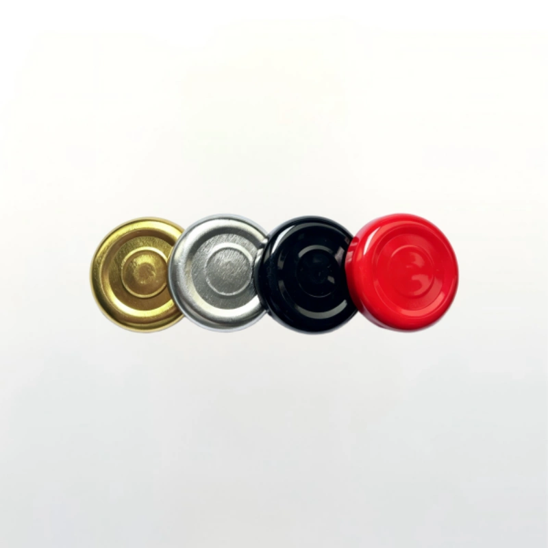 Premium Multi-Color Metal Snap-On Bottle Caps