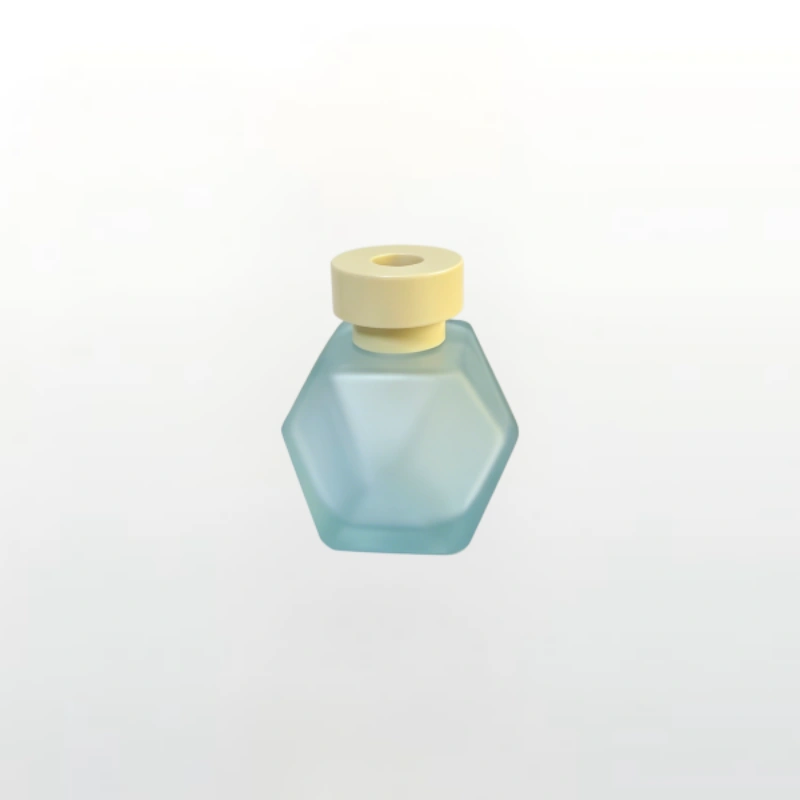 110ml Light Blue Frosted Diamond Glass Perfume Bottle