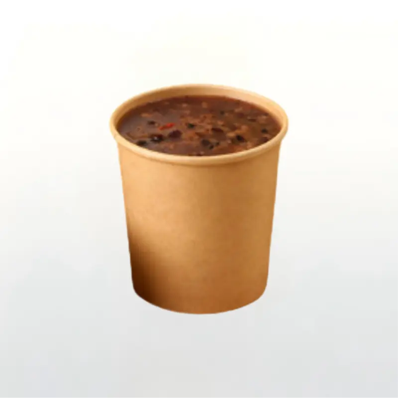 12oz Kraft Paper Soup Cup (with paper lid)
