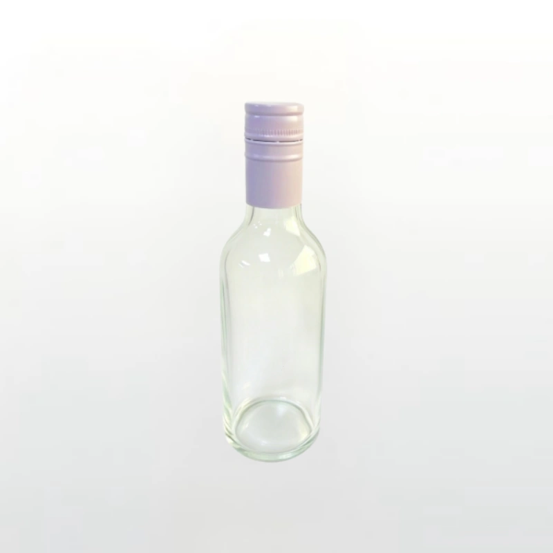 170ml Clear Mini Round Spirit Glass Bottle