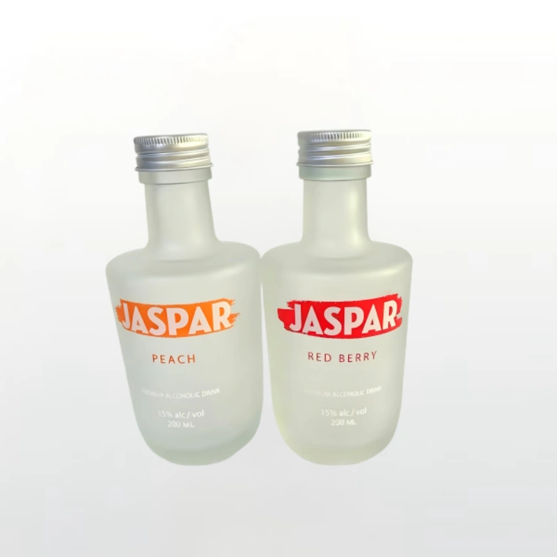 200ml Frosted Mini Fruit Liqueur Glass Bottle