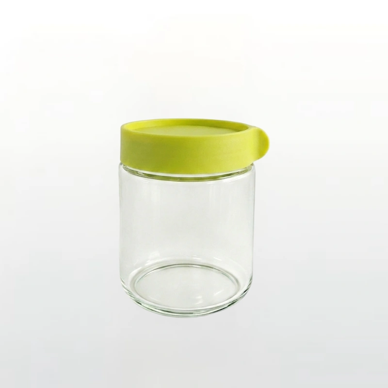 400ml Clear Cylindrical Glass Storage Jar