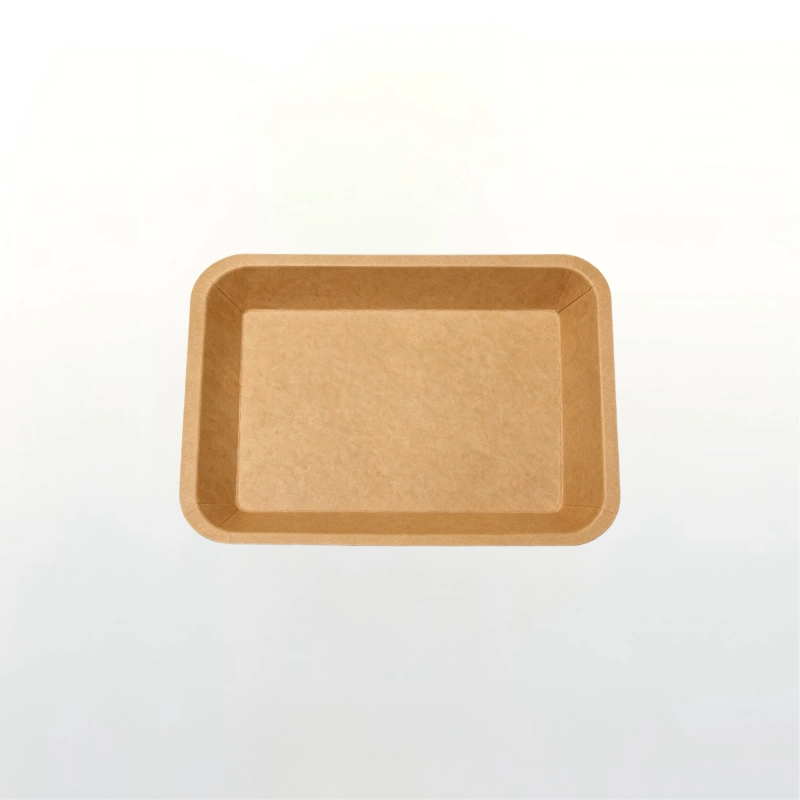 450 ml Disposable Kraft Paper Food Serving Tray