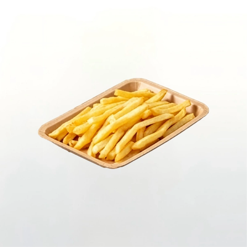 450 ml Disposable Kraft Paper Food Serving Tray