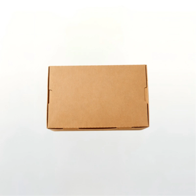 500 ml Disposable Kraft Paper Clamshell Takeaway Box