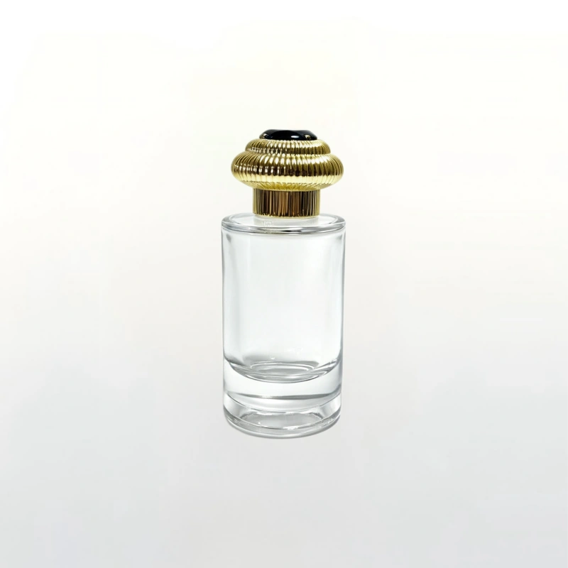50ml Clear Straight Cylindrical Perfume Glass Bottle