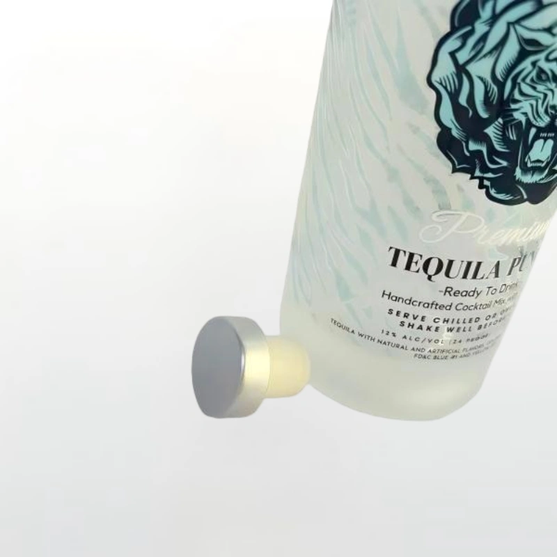 740ml Tall Frosted RTD Cocktail Glass Bottle