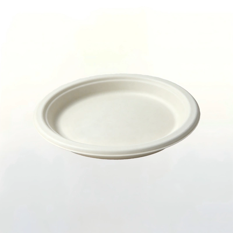 Eco-Friendly 7-Inch Round Bagasse Plate