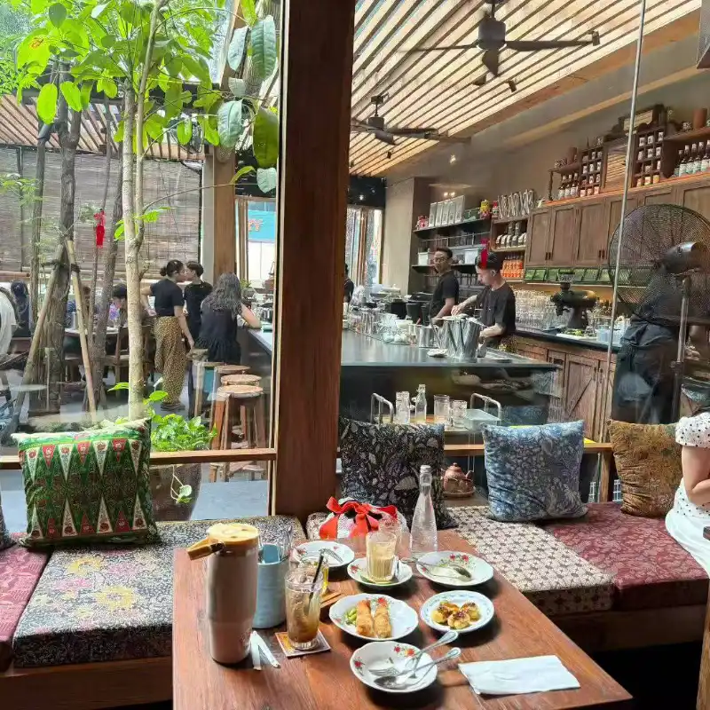 Local business dining after client meeting in Jakarta Indonesia