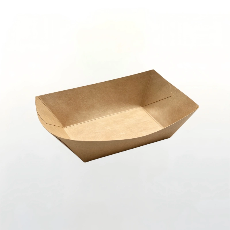 Premium Disposable Kraft Paper Boat Tray