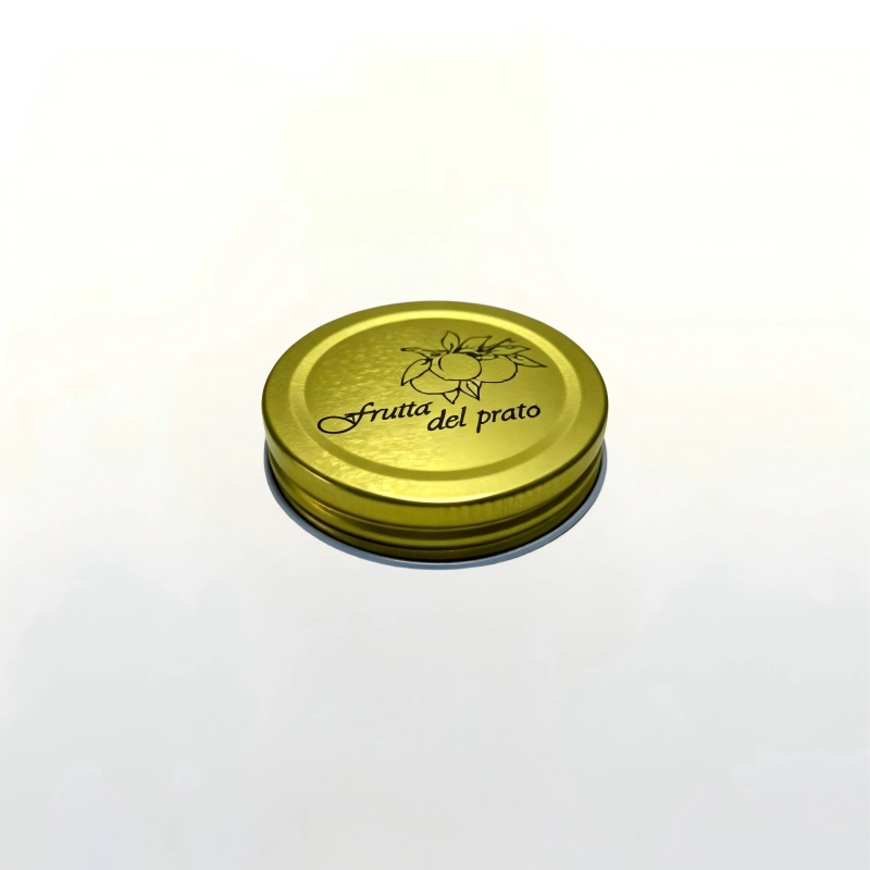 Side view empty 100ml gourmet glass food jar, transparent glass container for caviar and preserves