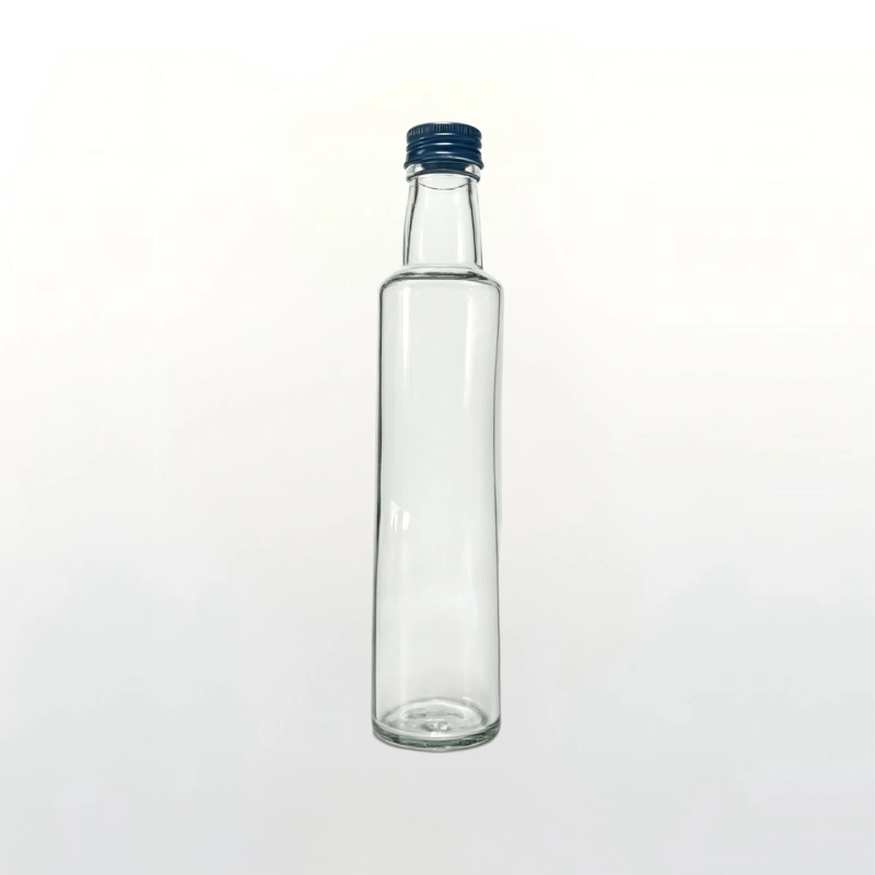 250ml Tall Slim Clear Glass Olive Oil Bottle | Wholesale Condiment Container