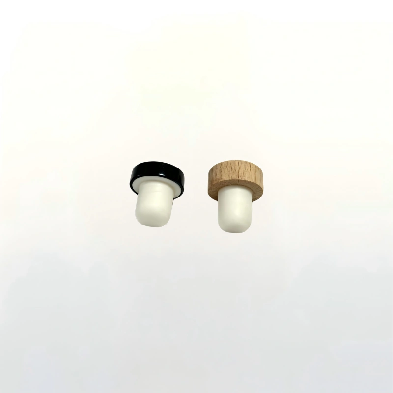 shape wood top stopper for glass liquor bottle, airtight bottle stopper