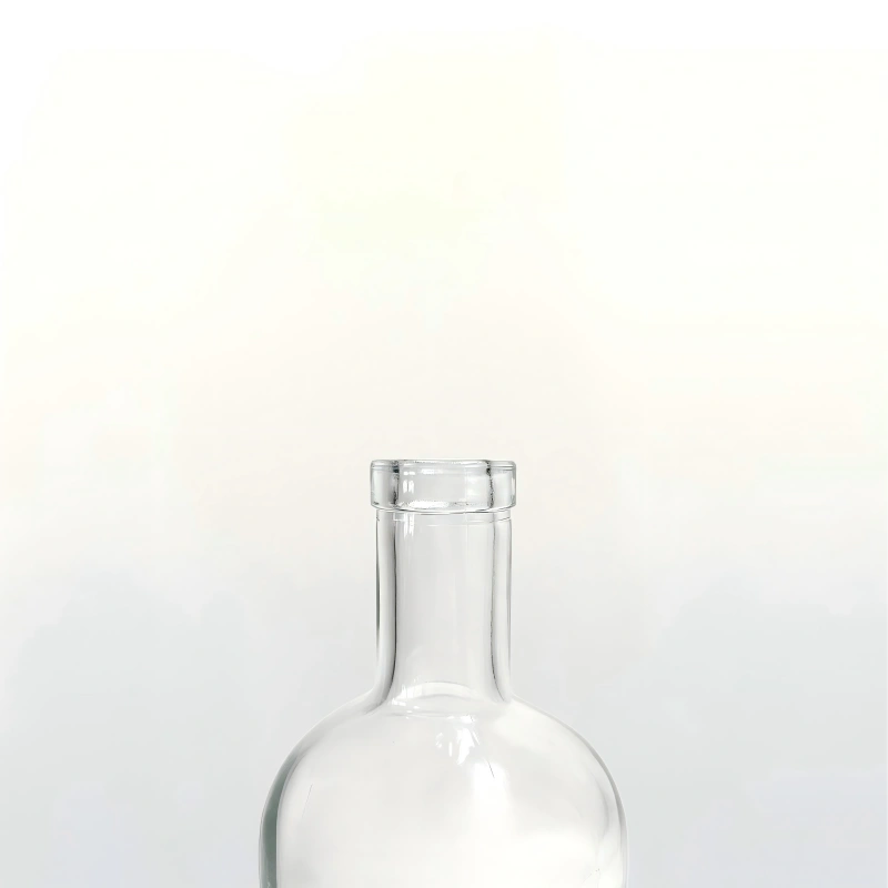 400ml Round Shoulder Clear Glass Spirit Bottle (3)
