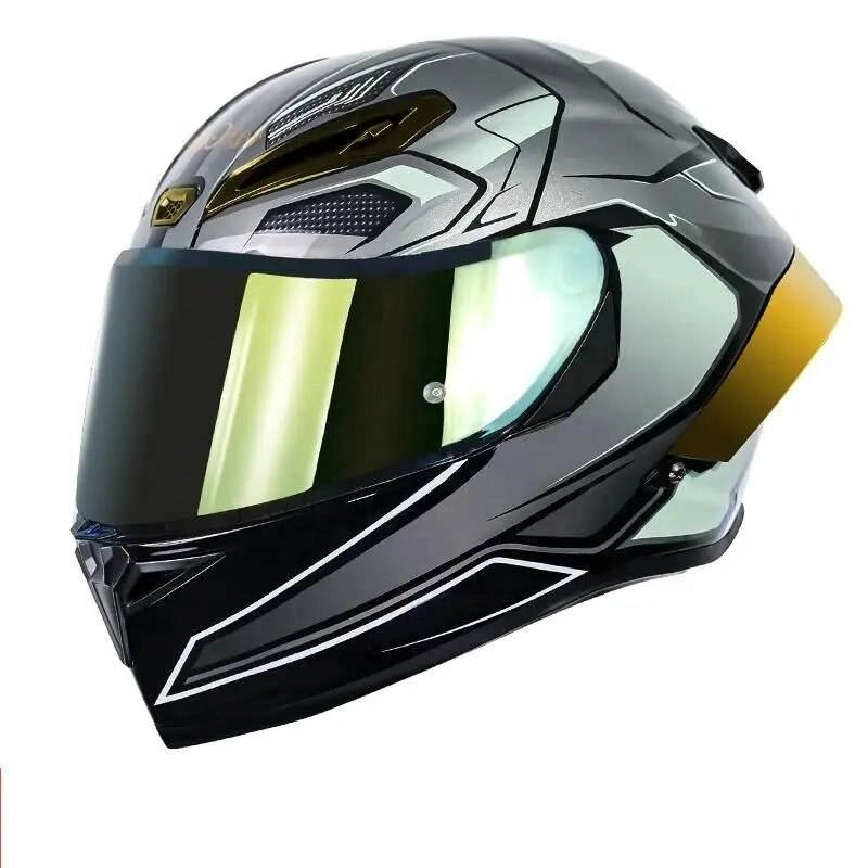 Customized Logo Motorcycle Helmet Dual Visor Full Face Helmet with Removable Washable Lining5