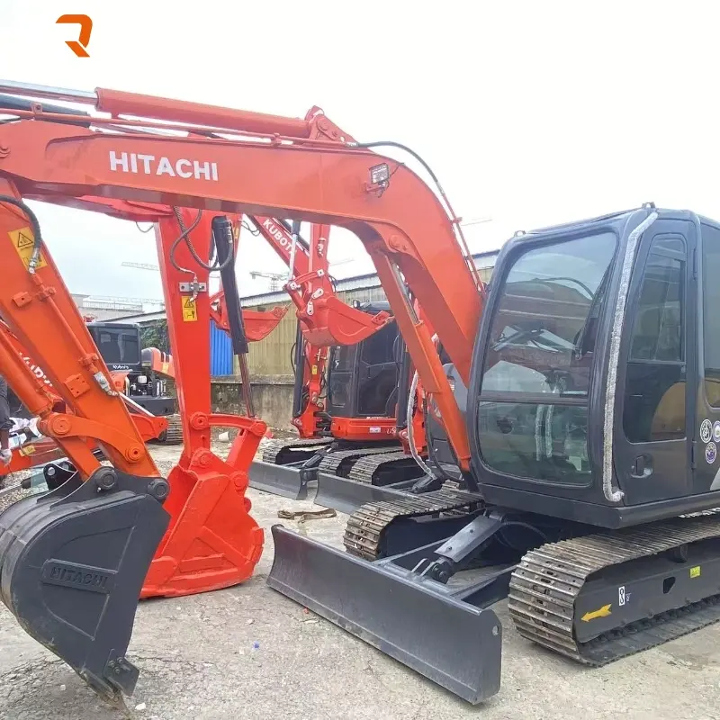 Cheap Used Hitachi ZX60 Mini Excavator Good Condition For Agricultural Use