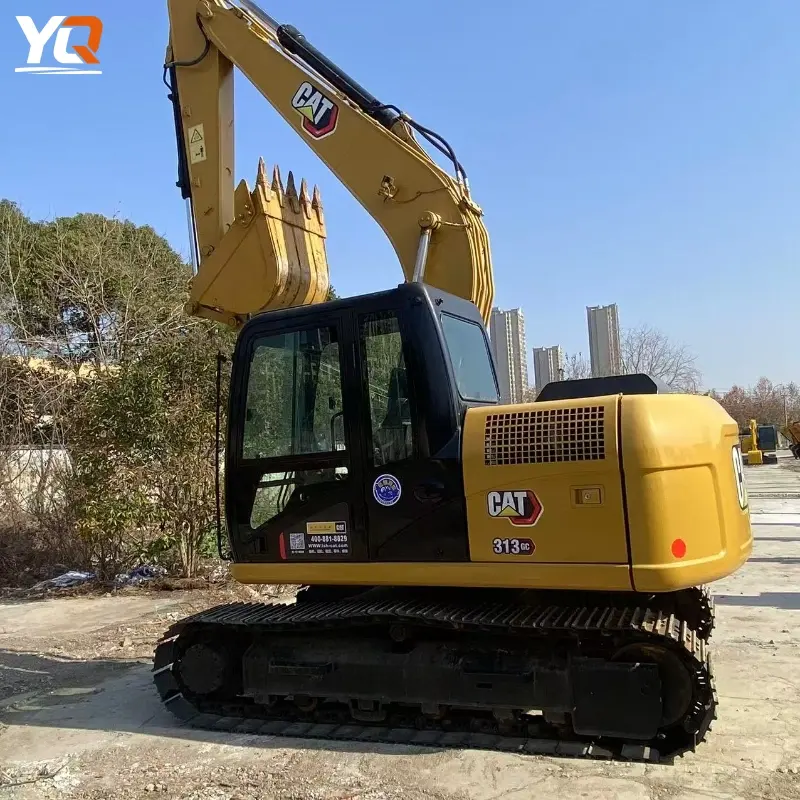 Reliable Used CAT 313D2GC Hydraulic Excavator Low Fuel Consumption
