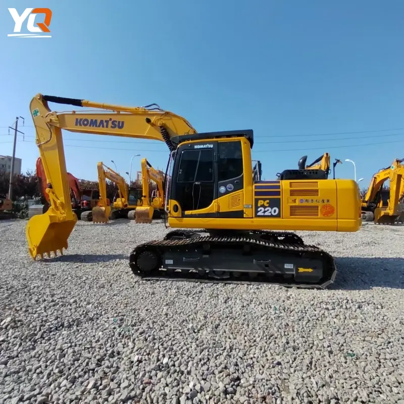 Second Hand Komatsu PC220 Hydraulic Excavator Good Condition Competitive Price