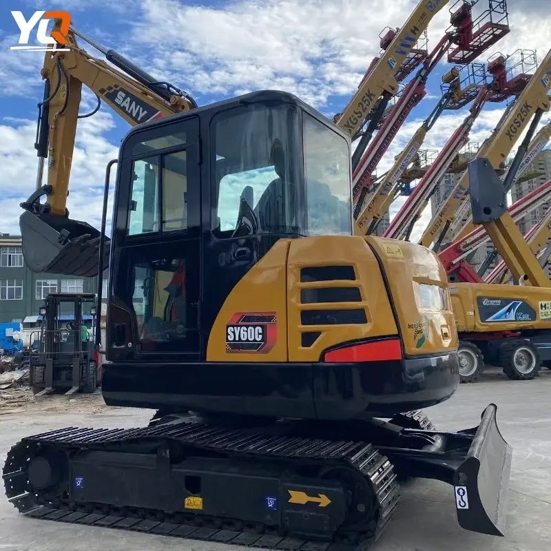 Second-Hand SANY SY60 Mini Hydraulic Excavator Durable Machine