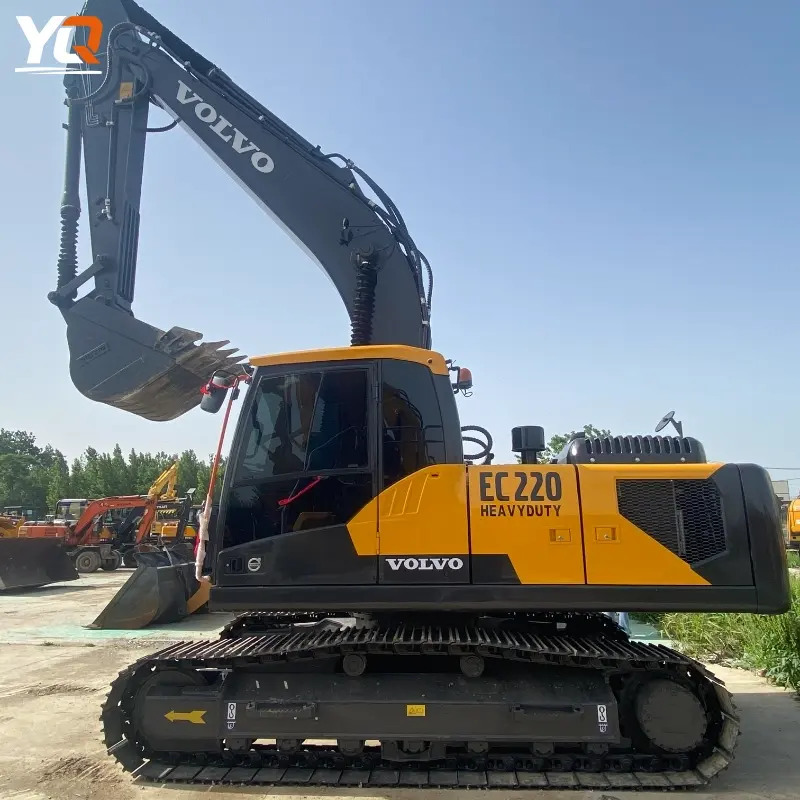 Used Volvo EC220 Tracked Hydraulic Excavator Competitive Price Well Maintained