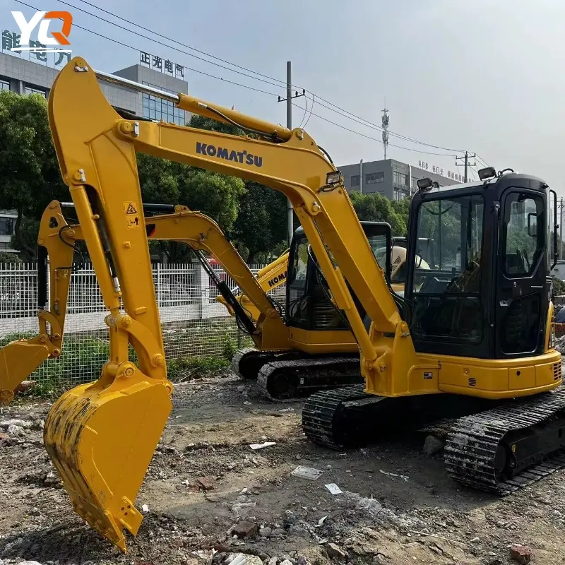 Well Maintained Used Komatsu PC55 Mini Crawler Excavator Durable Structure
