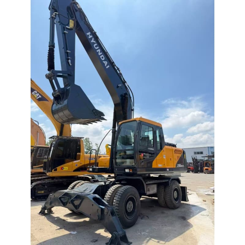 Hot sale Hyundai 210W-9T wheel excavator with excellent condition and low operating hours