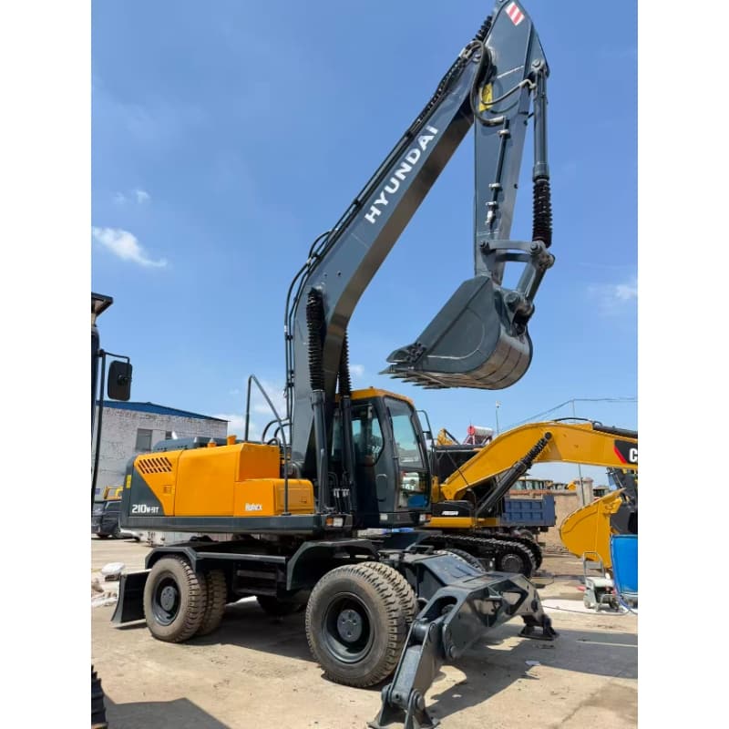 Hot sale Hyundai 210W-9T wheel excavator with excellent condition and low operating hours